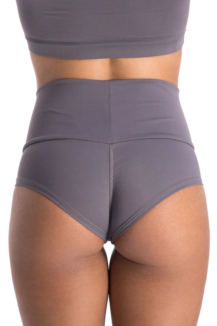 Best Sale โญ Poledancerka High-Low Brazil Shorts - Grey ๐ 2 Poledancerka High-Low Brazil Shorts - Grey