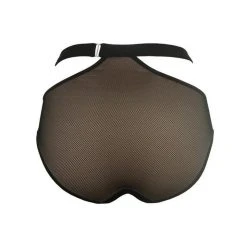 All Pole Wear Hamade Activewear Mesh Strappy High Waisted Bottoms - Black