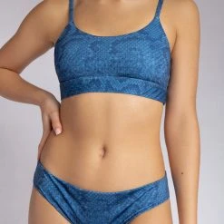 Creatures Of XIX Eco-Classix Scoop Top - Snake Blue All Pole Wear