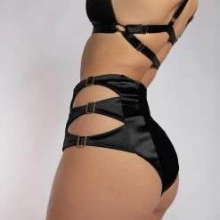 Creatures Of XIX Aphrodite High Waist Bottoms - Black Back In Stock