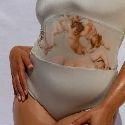 All Pole Wear Creatures Of XIX Hey Cherub Bodysuit - Platinum