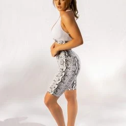 Creatures Of XIX Gecko Grip Biker Shorts - White Mamba All Pole Wear