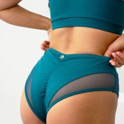 Lunalae Midnight Low Waisted Bottoms - Recycled Teal All Pole Wear