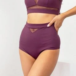 Best deal 🌟 Lunalae Addison High Waisted Bottoms - Recycled Mulberry All Pole Wear 🛒 5 Lunalae Addison High Waisted Bottoms - Recycled Mulberry All Pole Wear