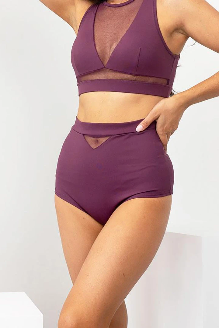 Best deal 🌟 Lunalae Addison High Waisted Bottoms - Recycled Mulberry All Pole Wear 🛒 3 Lunalae Addison High Waisted Bottoms - Recycled Mulberry All Pole Wear