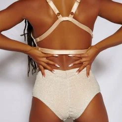 Creatures Of XIX Cora Cheeky Bottoms - Champagne All Pole Wear