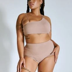 Creatures Of XIX LuxLounge Booty Shorts - Taupe