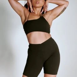 Best Pirce ✨ Creatures Of XIX LuxLounge One Shoulder Illusion Top - Black All Pole Wear ⭐ 10 Creatures Of XIX LuxLounge One Shoulder Illusion Top - Black All Pole Wear