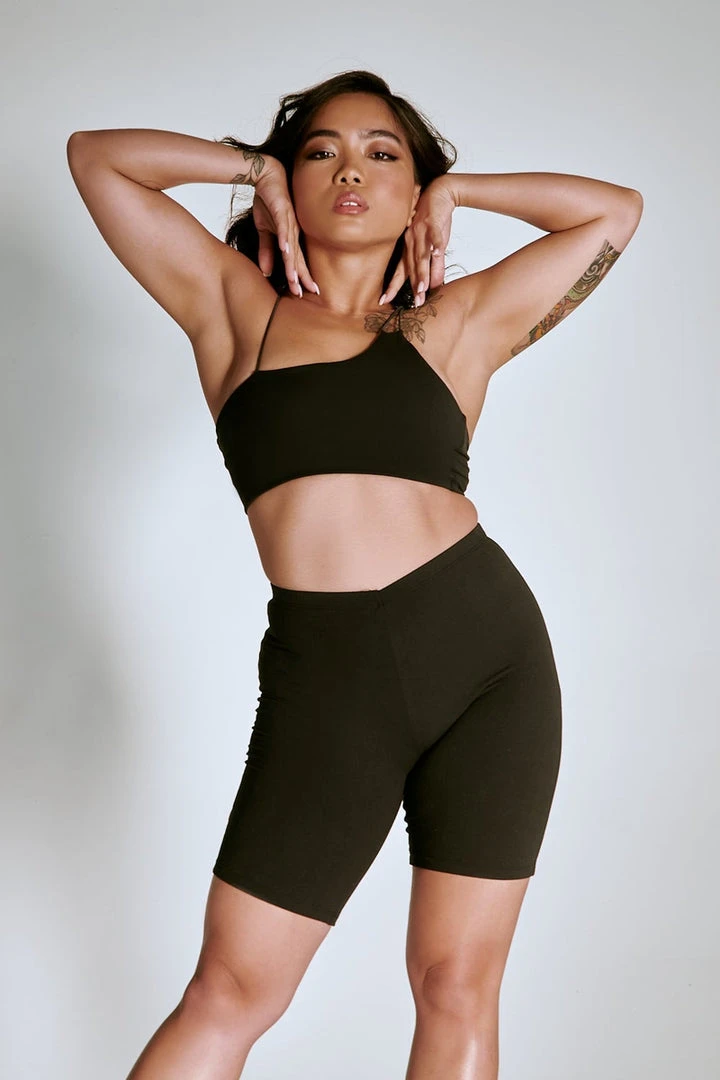 Best Pirce ✨ Creatures Of XIX LuxLounge One Shoulder Illusion Top - Black All Pole Wear ⭐ 3 Creatures Of XIX LuxLounge One Shoulder Illusion Top - Black All Pole Wear