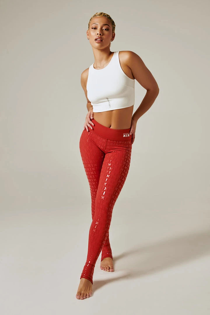 Coupon ✨ All Pole Wear Creatures Of XIX Gecko Grip Leggings - Red Rust 🌟 5 All Pole Wear Creatures Of XIX Gecko Grip Leggings - Red Rust