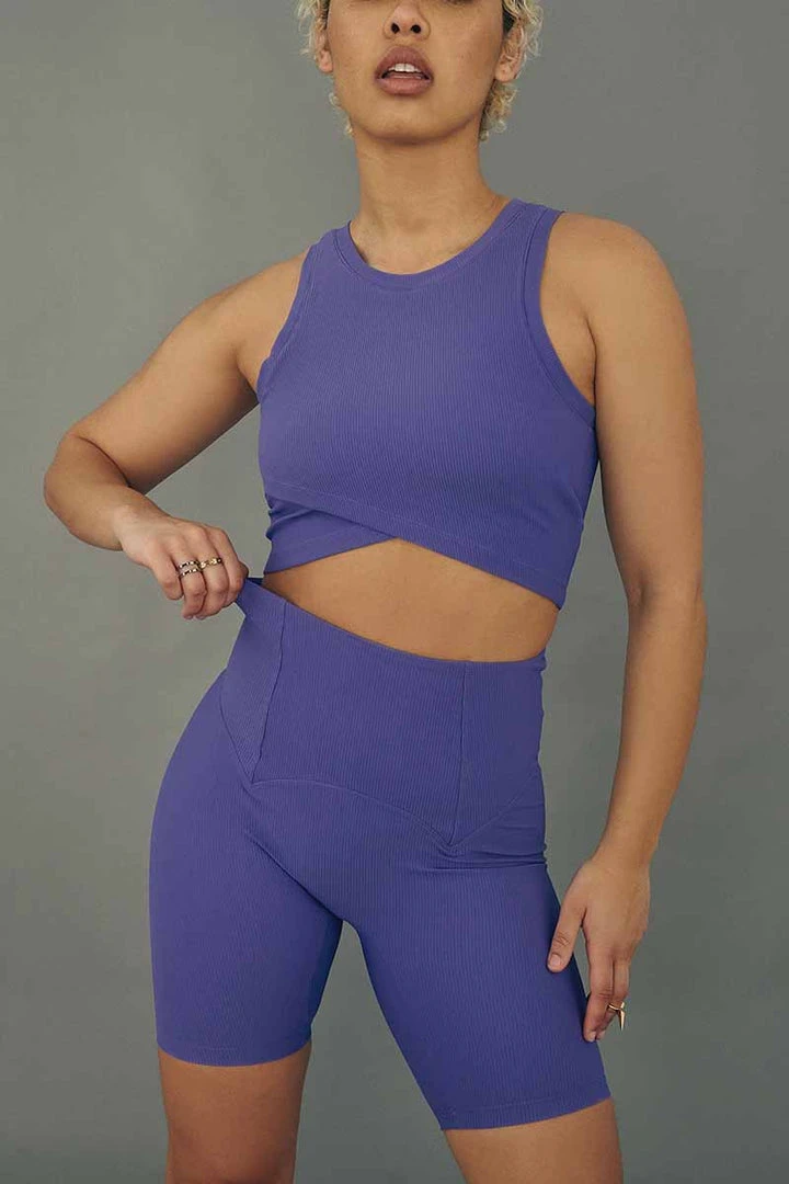 Flash Sale ๐ All Pole Wear Creatures Of XIX Move It Ribbed Corset Biker Shorts - Violet Dusk ๐ 4 All Pole Wear Creatures Of XIX Move It Ribbed Corset Biker Shorts - Violet Dusk