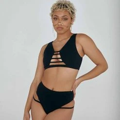 All Pole Wear Creatures Of XIX The Valley Top - Ribbed Black