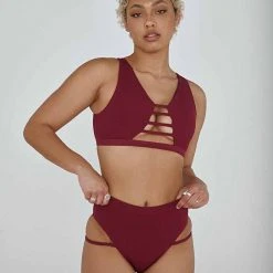 Creatures Of XIX LA Bottoms - Ribbed Plum