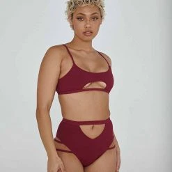Creatures Of XIX The Hills Raree Top - Ribbed Plum All Pole Wear