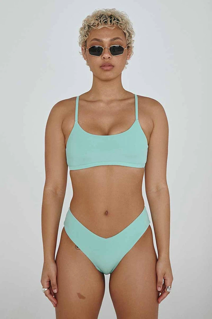 Flash Sale ⌛ Creatures Of XIX The Hills Top - Ribbed Mint All Pole Wear ⭐ 1 Creatures Of XIX The Hills Top - Ribbed Mint All Pole Wear