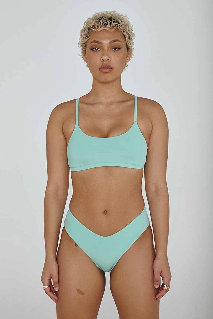 Flash Sale ⌛ Creatures Of XIX The Hills Top - Ribbed Mint All Pole Wear ⭐ 4 Creatures Of XIX The Hills Top - Ribbed Mint All Pole Wear