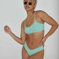 Flash Sale ⌛ Creatures Of XIX The Hills Top - Ribbed Mint All Pole Wear ⭐ 6 Creatures Of XIX The Hills Top - Ribbed Mint All Pole Wear