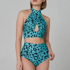 Best Pirce 😉 Shark Polewear Tanna Top - Blue Leopard 🛒 6 Shark Polewear Tanna Top - Blue Leopard