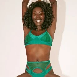 Promo ✔️ All Pole Wear Creatures Of XIX Classique Waspie Bottoms - Emerald ⭐ 7 All Pole Wear Creatures Of XIX Classique Waspie Bottoms - Emerald