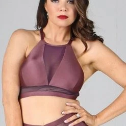 Tatiana Activewear Lucia Top - Mauve All Pole Wear