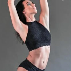 All Pole Wear Dragonfly Lisette Top - Lace Black