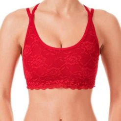 All Pole Wear Dragonfly Nicole Top - Lace Red