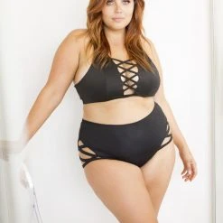 Coupon ⌛ Lunalae High Waist Cross Section Shorts - Black ⌛ 15 Lunalae High Waist Cross Section Shorts - Black