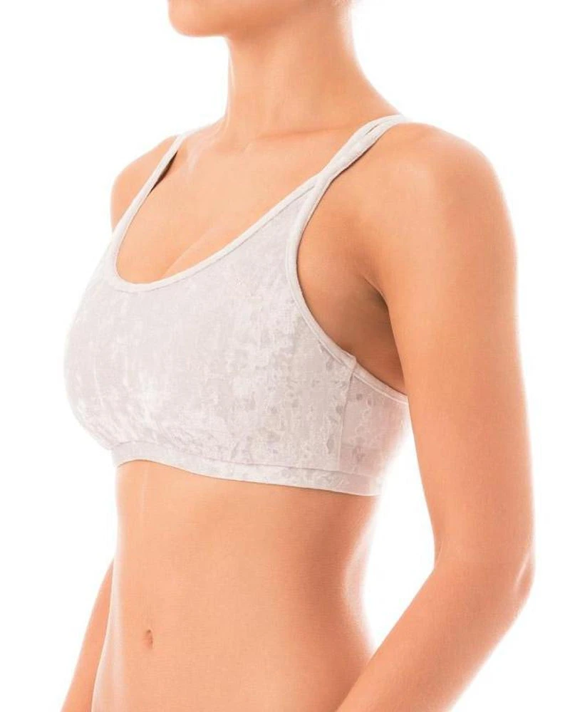 Best Pirce ๐ All Pole Wear Dragonfly Nicole Top - Velvet Silver ๐คฉ 1 All Pole Wear Dragonfly Nicole Top - Velvet Silver