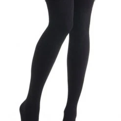 Lunalae Thigh High Socks - Black