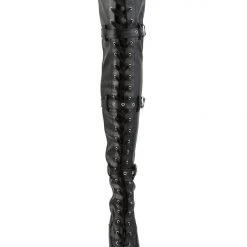 New ๐ฏ Pleaser USA Adore-3028 7inch Thigh High Pleaser Boots - Matte Black ๐ 9 Pleaser USA Adore-3028 7inch Thigh High Pleaser Boots - Matte Black