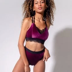 Best Sale ⭐ Sorte Velvet Adore Top - Plum ✨ 13 Sorte Velvet Adore Top - Plum