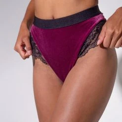 All Pole Wear Sorte Velvet Adore Shorts - Plum