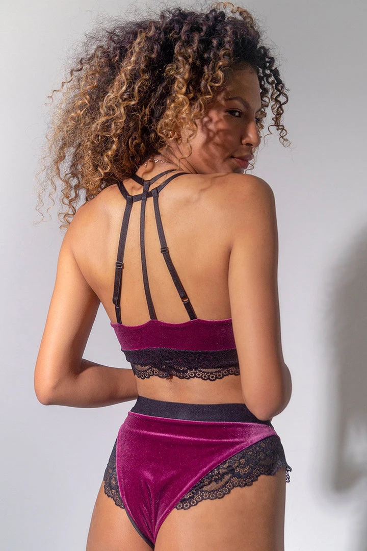 Best Sale ⭐ Sorte Velvet Adore Top - Plum ✨ 2 Sorte Velvet Adore Top - Plum