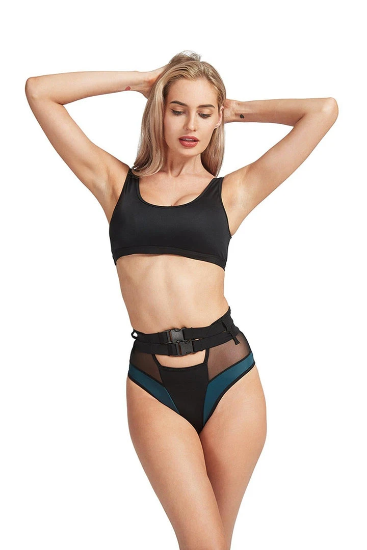 Flash Sale ๐ฏ Hamade Activewear High Waisted Buckle Bottoms - Black ๐คฉ 1 Hamade Activewear High Waisted Buckle Bottoms - Black