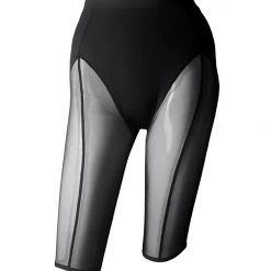 Wholesale ๐ Hamade Activewear Mesh Garter Style Cycling Shorts - Black โจ 9 Hamade Activewear Mesh Garter Style Cycling Shorts - Black