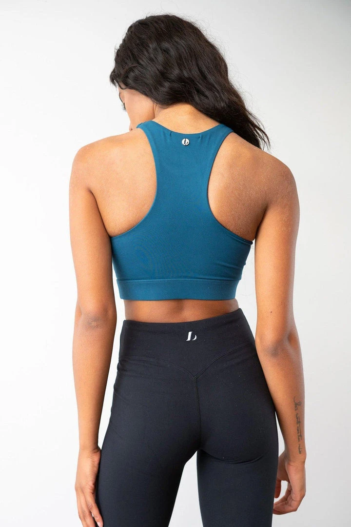 Brand new 🥰 Lunalae Aliza High Neck Top - Recycled Teal 💯 2 Lunalae Aliza High Neck Top - Recycled Teal