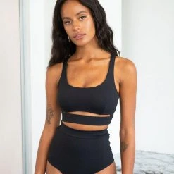 Lunalae Aliza High Waist Bottoms - Recycled Black All Pole Wear