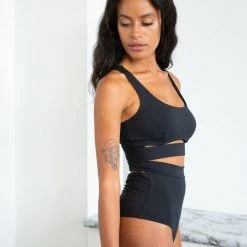 Budget ๐ All Pole Wear Lunalae Aliza Scoop Neck Top - Recycled Black โ 9 All Pole Wear Lunalae Aliza Scoop Neck Top - Recycled Black