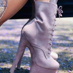 Wholesale ✔️ Hella Heels BabyDoll 8inch Boots - Lilac Mink 🔥 11 Hella Heels BabyDoll 8inch Boots - Lilac Mink