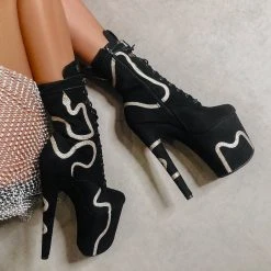 Coupon π₯ Hella Heels Snake In My Boot 8inch Boots - Black π₯° 16 Hella Heels Snake In My Boot 8inch Boots - Black