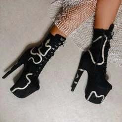 Coupon π₯ Hella Heels Snake In My Boot 8inch Boots - Black π₯° 17 Hella Heels Snake In My Boot 8inch Boots - Black