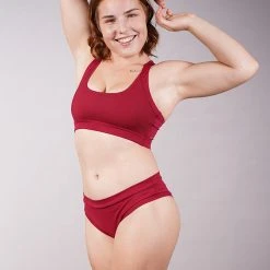 Off The Pole Classic Scrunch Shorts - Wine All Pole Wear