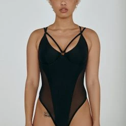 Bodysuits Creatures Of XIX Classique Bodysuit - Black