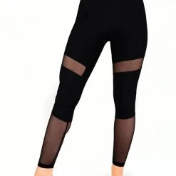Dragonfly Barbara Leggings - Black Mesh All Pole Wear