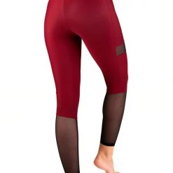 All Pole Wear Dragonfly Barbara Leggings - Burgundy Mesh