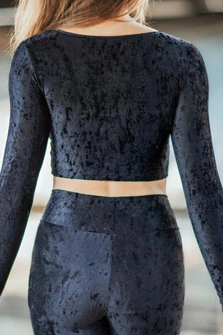 Deals ๐ Dragonfly Pavi Crop Top - Velvet Black โญ 2 Dragonfly Pavi Crop Top - Velvet Black