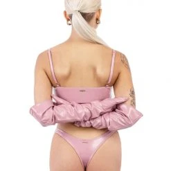 Buy ⭐ Naughty Thoughts Sinner Vinyl Opera Gloves - Pink ⭐ 8 Naughty Thoughts Sinner Vinyl Opera Gloves - Pink