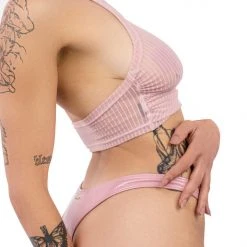 Naughty Thoughts Sinner Vinyl Thong Bottoms - Pink All Pole Wear