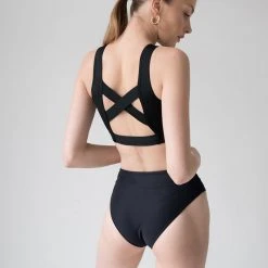 Promo 😉 Pole Addict Cross Back Top - Black All Pole Wear ✔️ 7 Pole Addict Cross Back Top - Black All Pole Wear