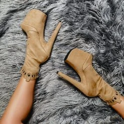 Hella Heels Ride 'em 8inch Boots - Desert